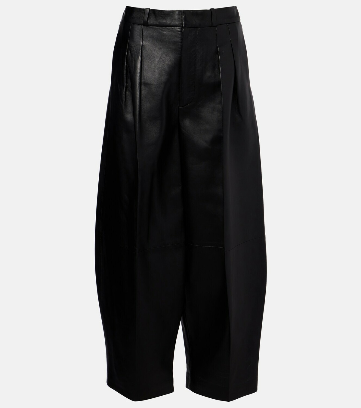 Altuzarra Dash leather barrel-leg pants