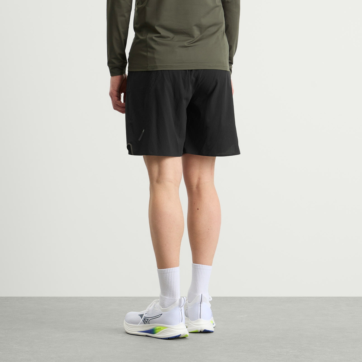 SOAR Men's Long Summer Shorts in Black