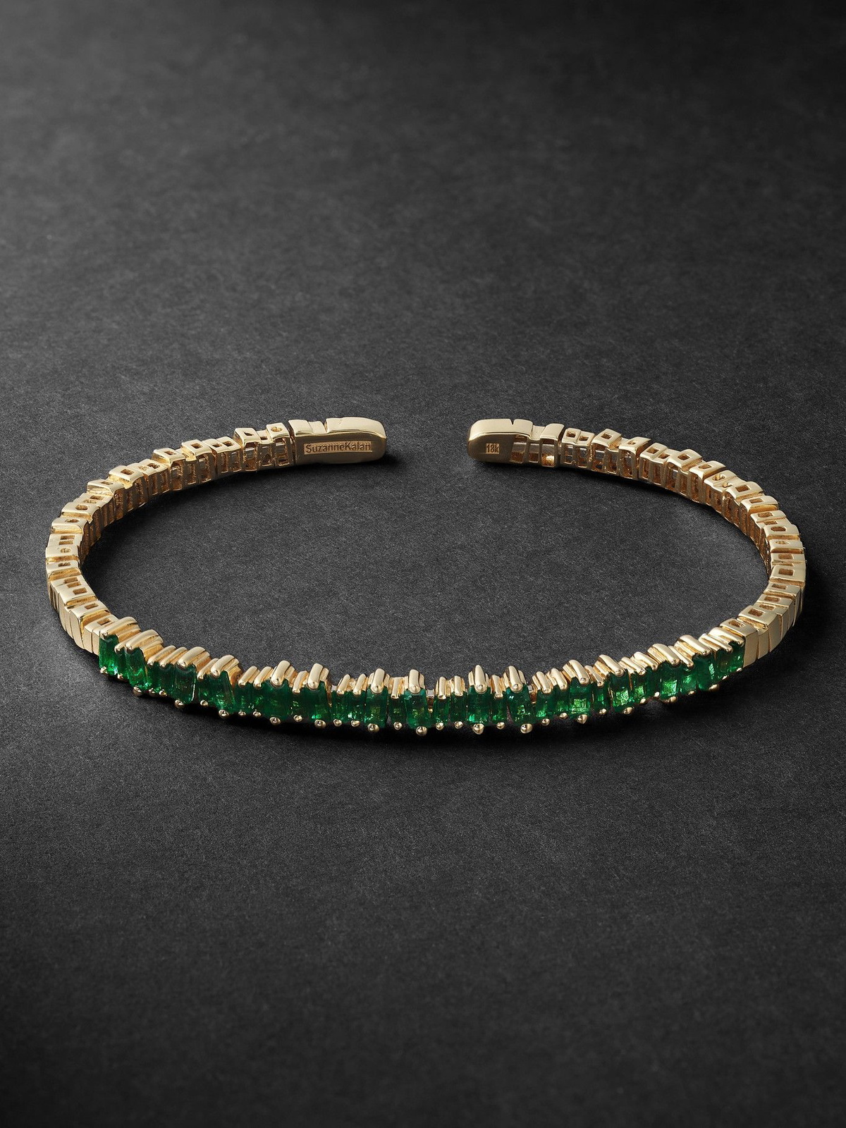 Suzanne Kalan - Gold Emerald Cuff - Green