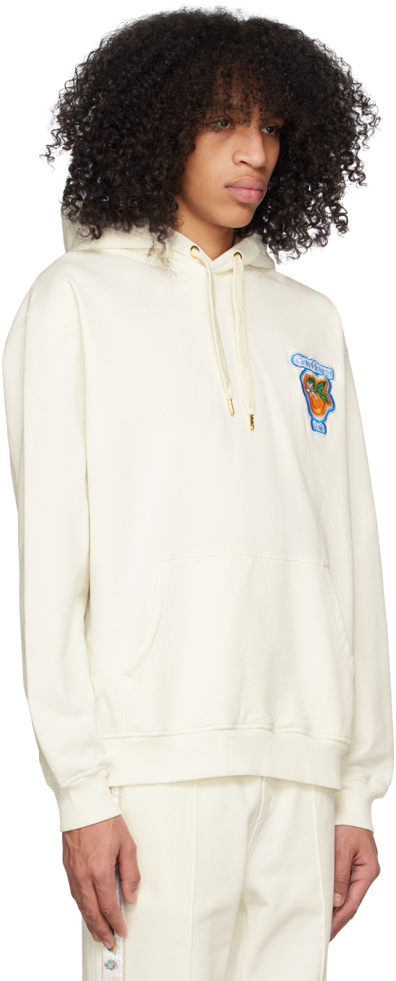 パーカー・フーディ CASABLANCA Men Hoodies MPS25JTP292 02 White Diamond Column Hooded Sweatshirt | Casablanca Paris