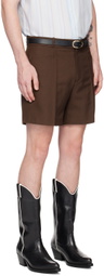 Ernest W. Baker Brown Tailored Shorts