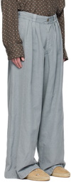 Maison Margiela Blue Relaxed Trousers