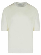 Laneus Cream Cotton Sweater