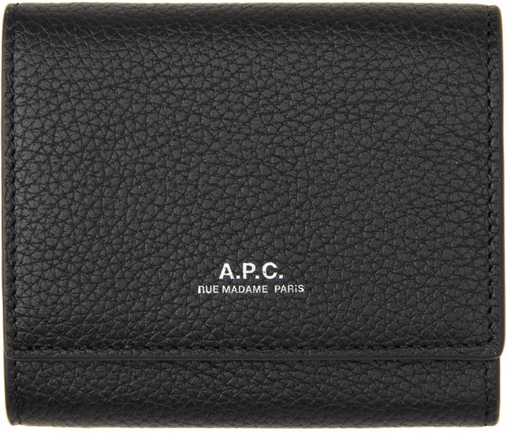 Photo: A.P.C. Black Lois Compact Wallet