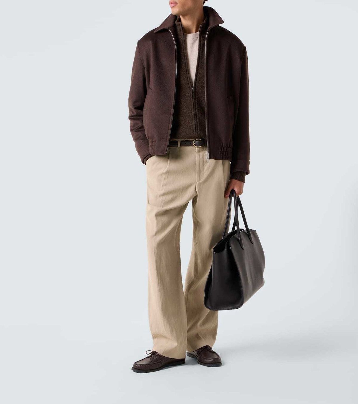 Tod's Wool and cashmere zip-up cardigan