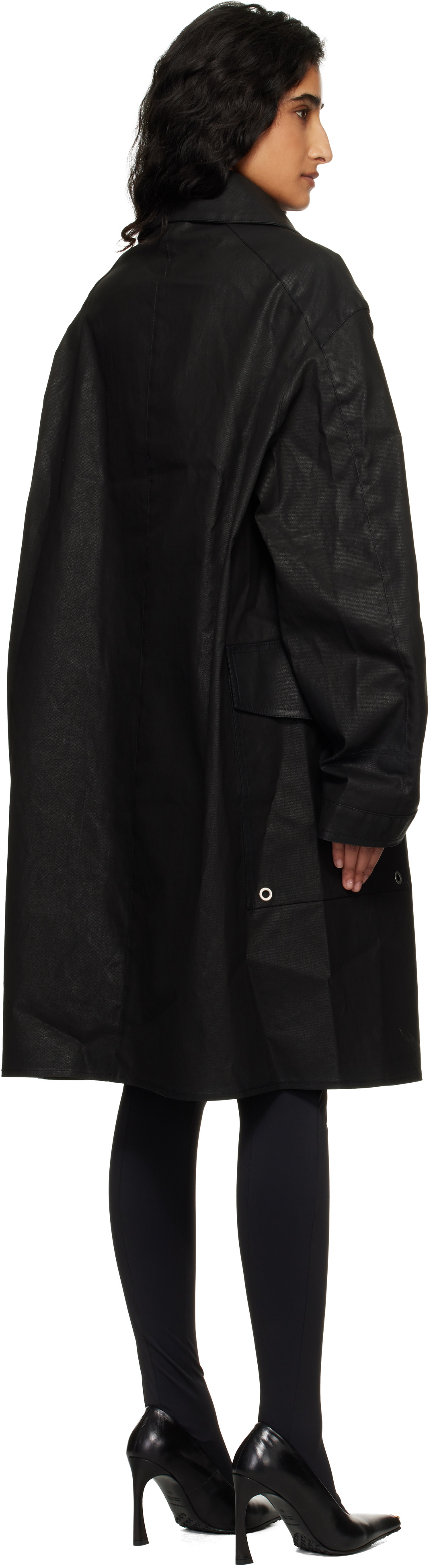 VETEMENTS Black Fireman Hooks Coat