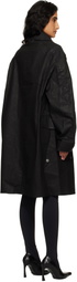 VETEMENTS Black Fireman Hooks Coat