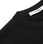 Givenchy - Slim-Fit Logo-Embroidered Wool Sweater - Black