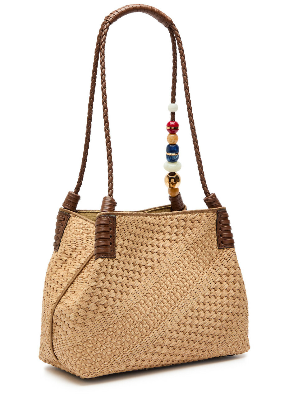 Etro Shopping Libra Raffia Shoulder bag - Natural - One Size