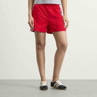 Adidas Women's Firebird Shorts in Better Scarlet/White