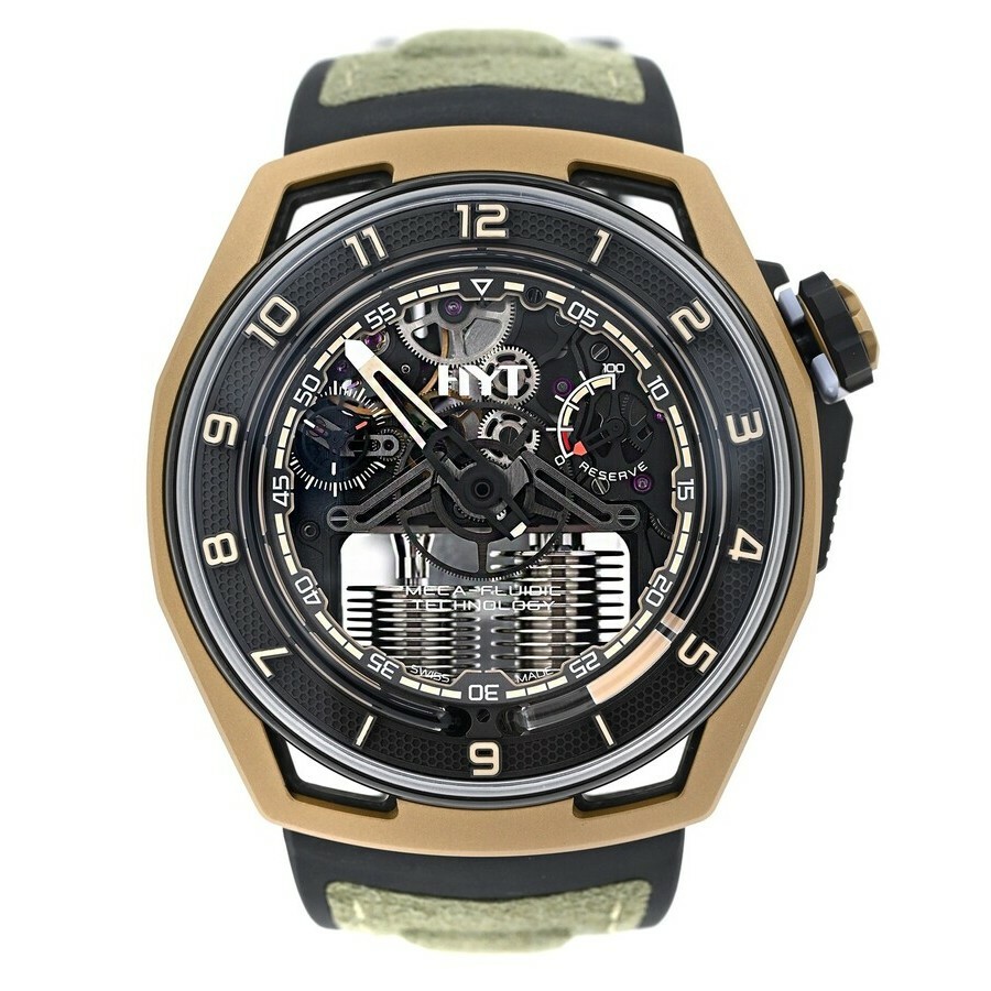 HYT Hastroid Hand Wind Black Dial Mens Watch H02756-A