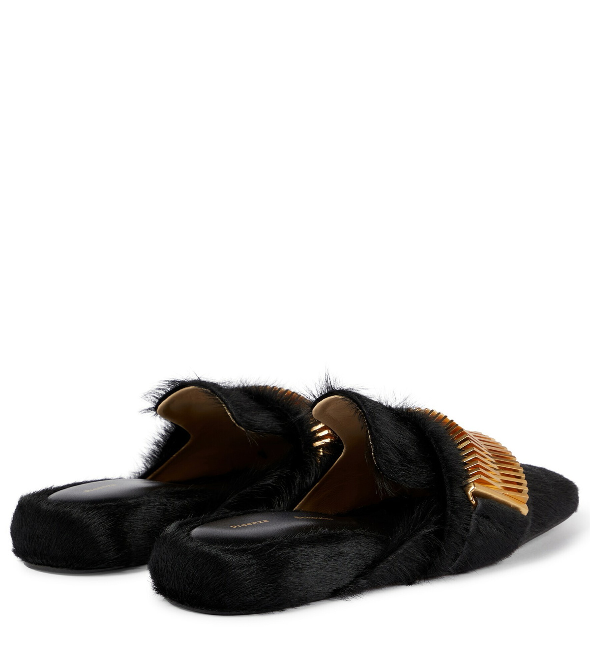 Proenza Schouler Quad Coil calf hair slippers Proenza Schouler