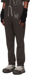 Rick Owens Moncler + Rick Owens Brown Jogger Sweatpants