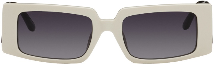 Photo: Magda Butrym White & Black Linda Farrow Edition Sunglasses