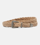 Brunello Cucinelli Monili braided leather belt