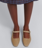 Miu Miu Suede Mary Jane flats