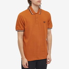 Fred Perry Authentic Men's Twin Tipped Polo Shirt in Nut Flake