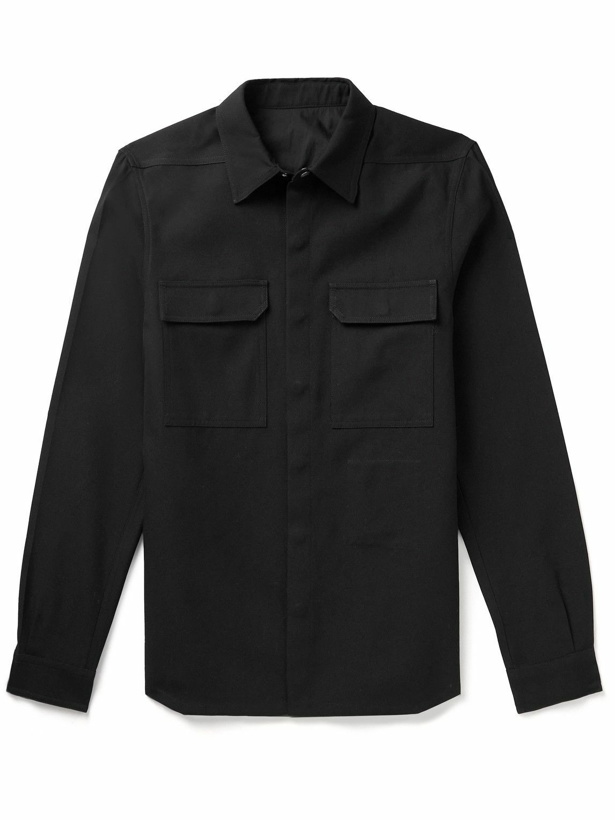 Photo: Rick Owens - Twill Overshirt - Black