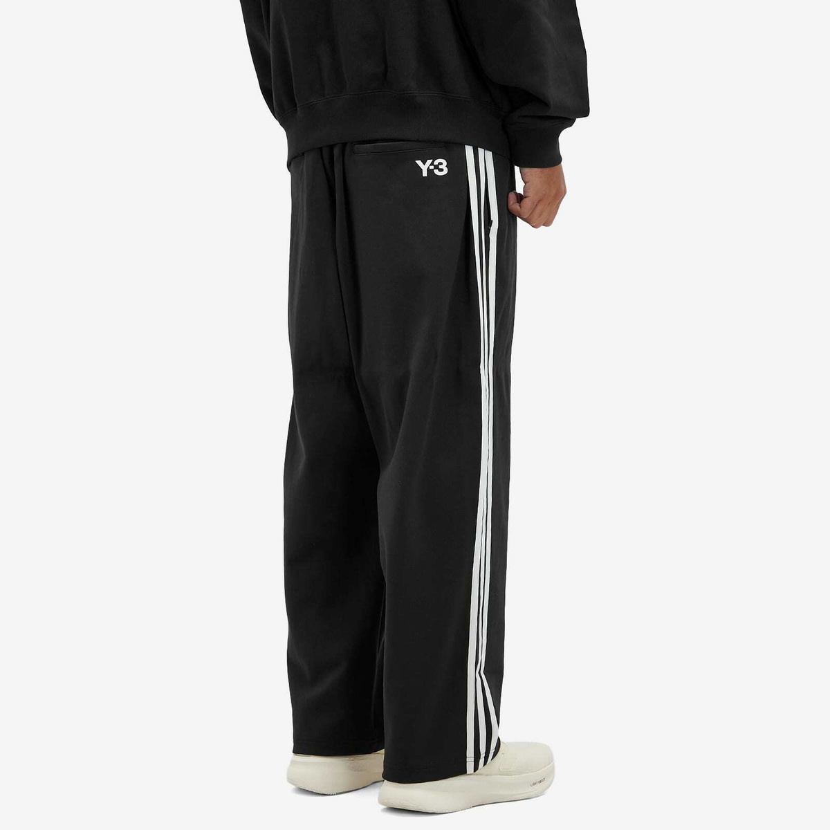 Y-3 Men's 3-Stripe Track Pants in Black Y-3