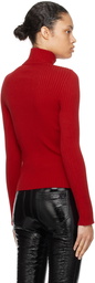 Courrèges Red Cutout Turtleneck