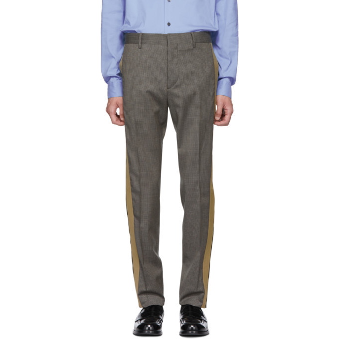 Photo: Prada Grey and Beige Houndstooth Trousers