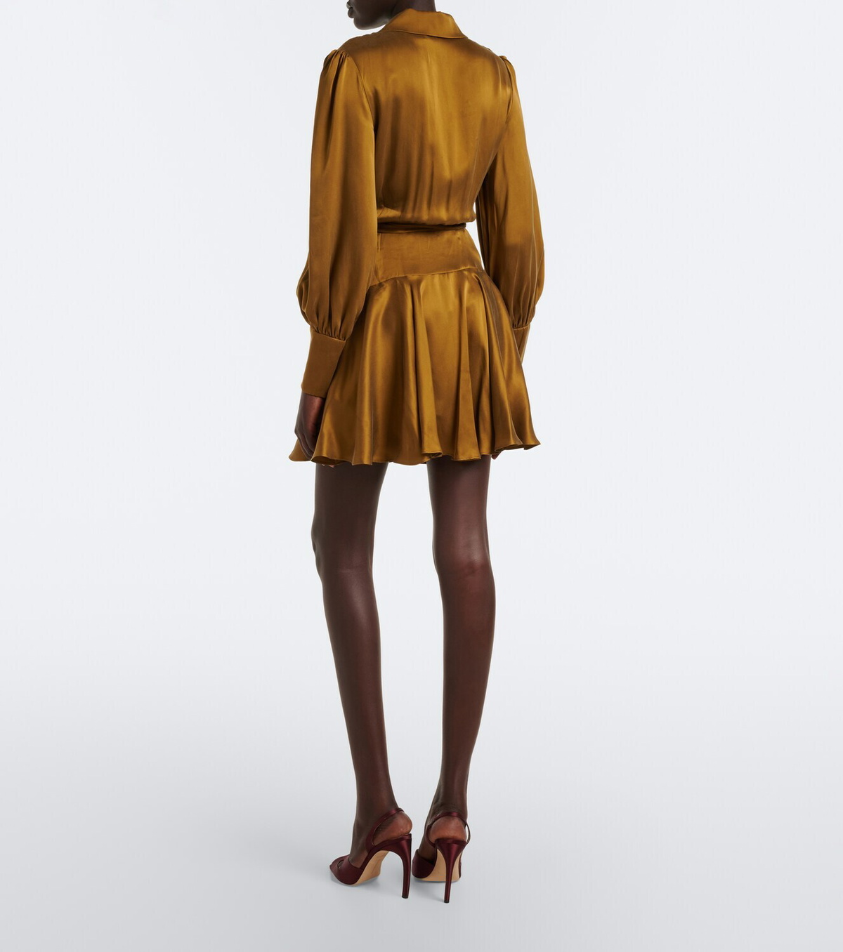 Zimmermann Silk satin wrap dress