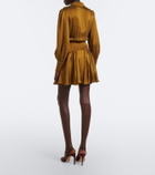 Zimmermann Silk satin wrap dress