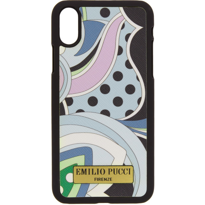 Emilio Pucci Blue Nisida iPhone X Case Emilio Pucci