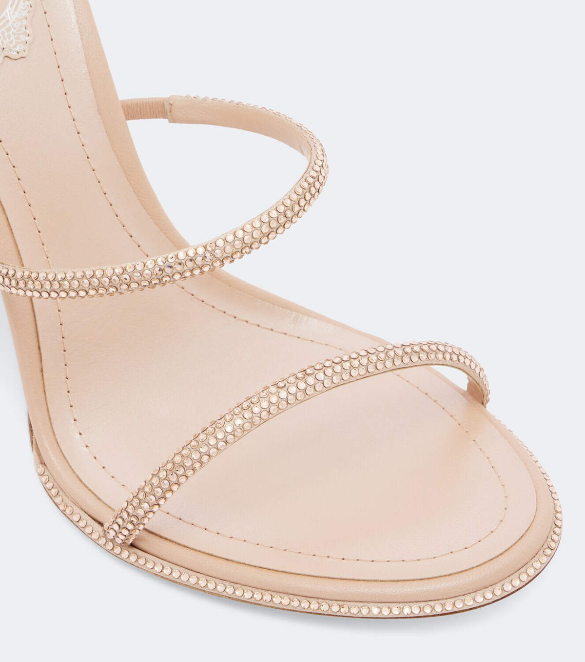 Rene Caovilla Cleo crystal-embellished satin sandals