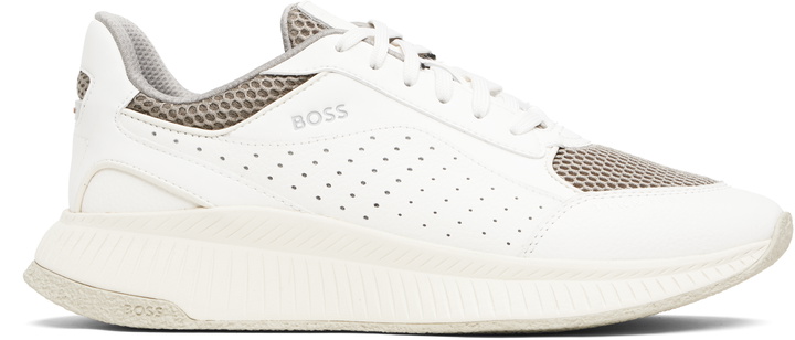 Photo: BOSS Off-White Fishbone Sole Hybrid Sneakers