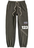 Rivington Roi Rebis Cva Uso-123 Logo-appliquéd Cotton Sweatpants Black