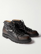 Officine Creative - Artik Burnished-Leather Lace-Up Boots - Brown