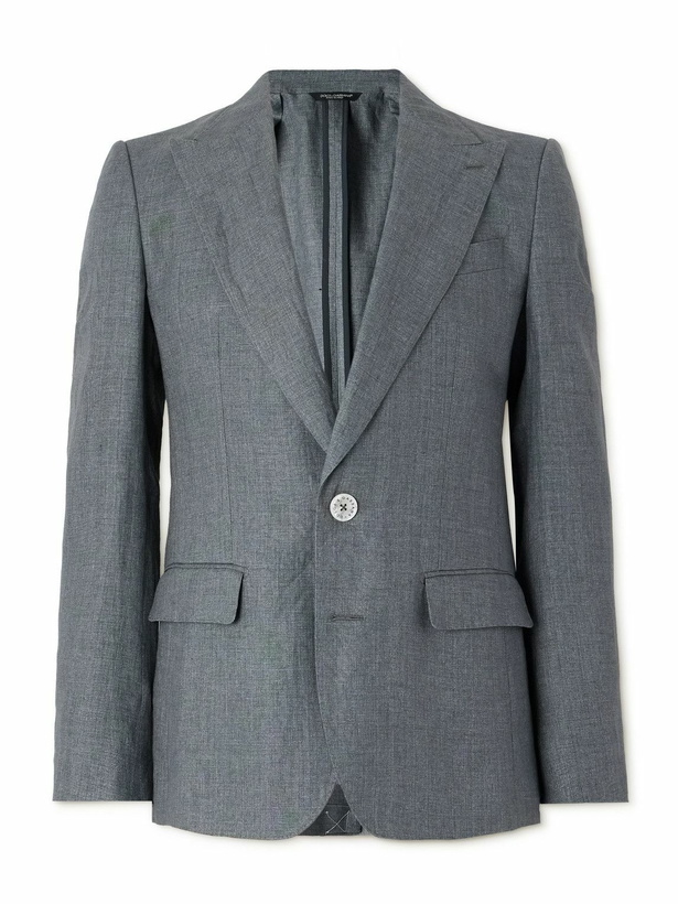 Photo: Dolce&Gabbana - Linen Blazer - Gray