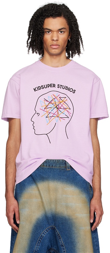 Photo: KidSuper Purple Thoughts In My Head T-Shirt