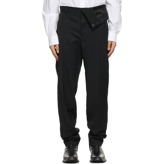 Photo: Y/Project Black Classic Asymmetric Waist Trousers