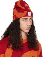 Soulland Red & Orange Armor Lux Edition Jacquard Wool Beanie
