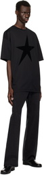 Mugler Black Velvet Star T-shirt