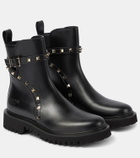 Valentino Garavani Rockstud leather combat boots
