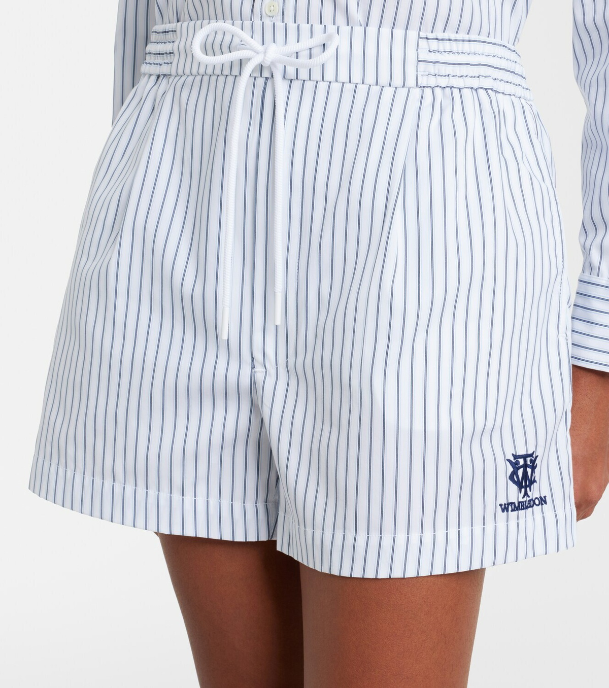 Polo Ralph Lauren x Wimbledon striped cotton shorts