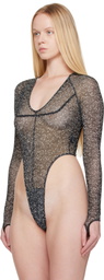 KNWLS Black Haze Bodysuit