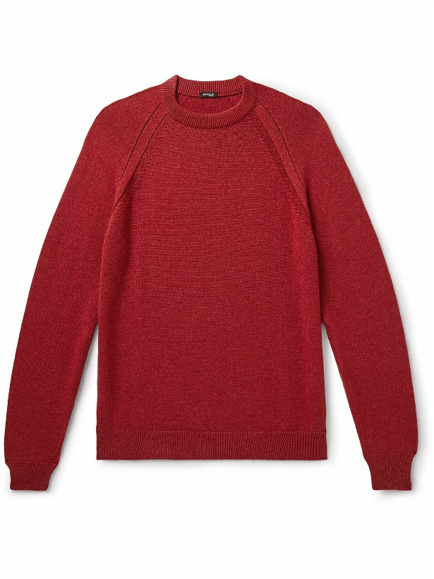 Photo: Kiton - Cashmere Sweater - Red