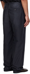 Maison Margiela Black Unbrushed Moleskin Trousers