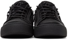 Giuseppe Zanotti Black Embossed Frankie Sneakers