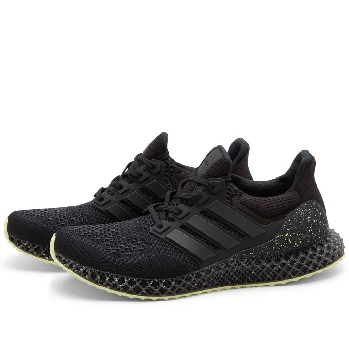 Photo: Adidas Men's Ultra 4D Sneakers in Core Black/Carbon