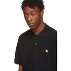 Carhartt Work In Progress Black Pique Chase Polo