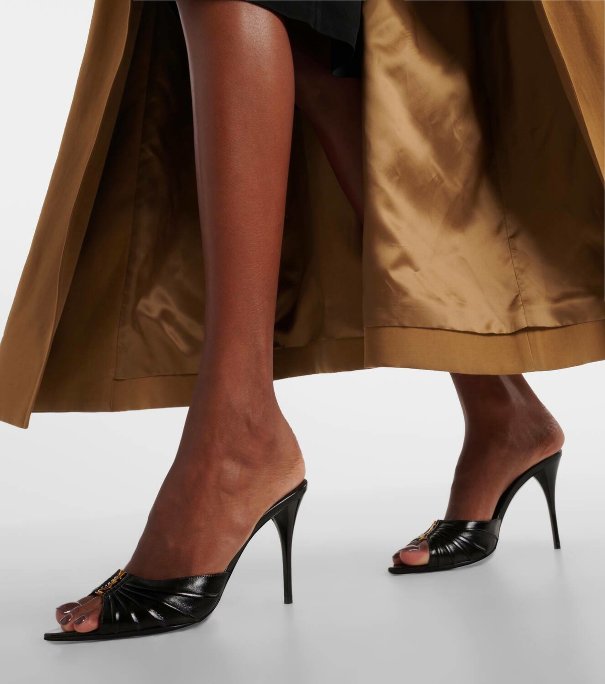 Saint Laurent Babylone 90 leather mules Saint Laurent
