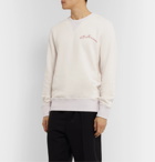 Alexander McQueen - Logo-Embroidered Loopback Cotton-Jersey Sweatshirt - White