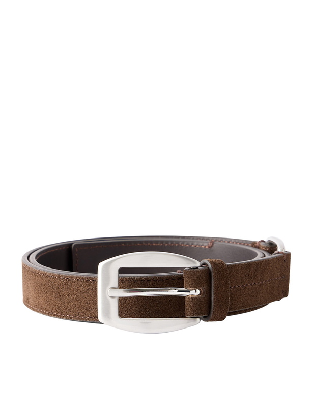 Photo: NN07 - 2cm Dual 90025 Suede Belt - Brown