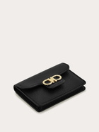 Ferragamo Womens Gancini key holder in Black