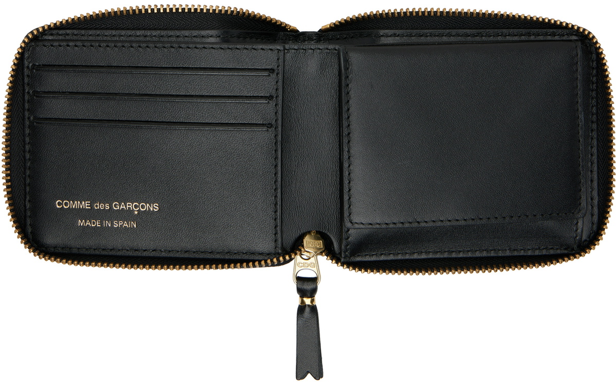 COMME des GARÇONS WALLETS Black Classic Leather Wallet